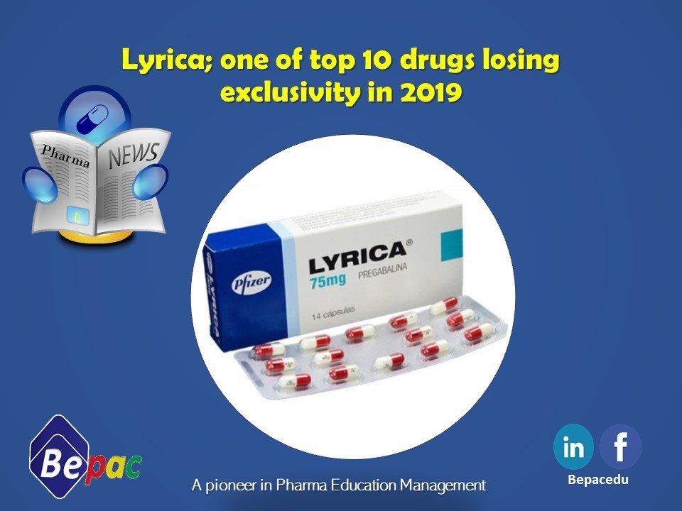 Lyrica is one of top 10 drugs losing in 2019